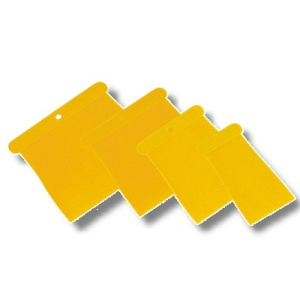 10er Pack Kunststoffspachtel Set gelb (je 4 Stk) - 40/80/100/120mm