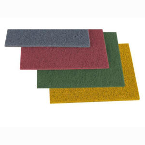 10 sanding fleece pads (red) very fine 152 x 229 mm