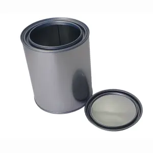 1Ltr. Leerdose Weissblech blank innenbeschichtet inkl. Deckel innenbeschichtet