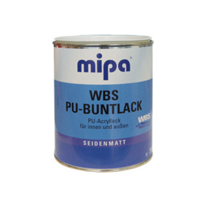 MIPA WBS PU-Buntlack Acryllack seidenmatt RAL9010 reinweiß 2,5Ltr.