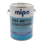 MIPA WBS Wetterschutzfarbe sd.matt RAL7001 silbergrau, 2,5Ltr.