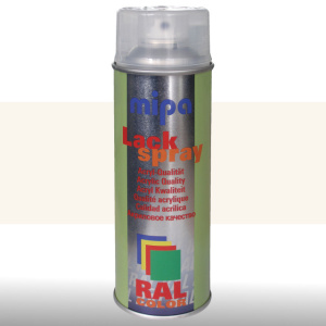 MIPA Acryllack RAL Color Farbspray 400ml RAL9010 - reinweiss gl.
