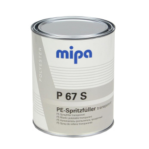MIPA P67S Polyester-Spritzfüller transparent inkl. Härter MEKP, 1kg