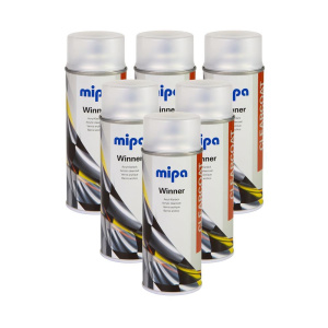 MIPA Winner acrylic clear coat spray paint colorless shiny, 6x400ml