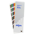 MIPA Farbtonkarte nach RAL, Farbfächer mit 195 Farben