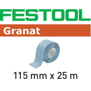 FESTOOL Schleifrolle Granat 115mm x 25m P80