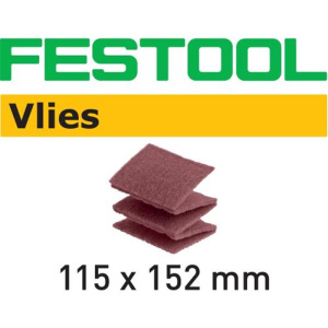 25x FESTOOL Schleifvlies-Pads 115x152mm P100 rot (Medium), 25Stk.- AUSLAUF -