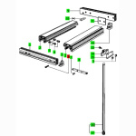 FESTOOL Zylinderschraube M8x35 f. Schiebetisch / Verbreiterung