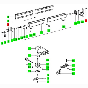 FESTOOL Linsenschraube M5x25  f. Rutscher/Längsanschlag