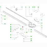 Festool Drehknopf SFS-RS 1 D 23 M6x12 blau