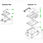 Festool Einlage für Systainer 1-5 / Mini