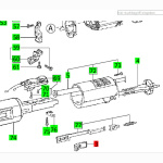 FESTOOL Schiebeschalter on/off für RO 2 E, RO 150 E,...
