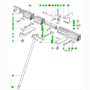 Festool Achse für CS 70 KA Anschlag