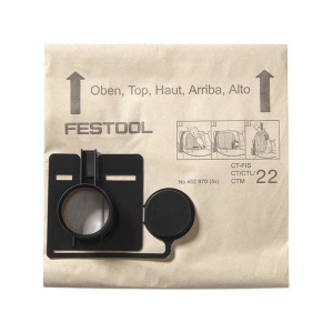 5x FESTOOL Filtersack FIS-CT 44