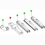 Festool Ersatz-Bodendüse Ø36, Oberteil