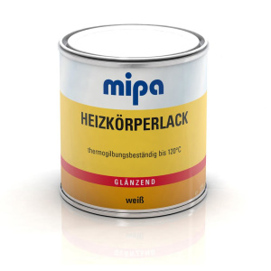 MIPA Heizkörperlack 375ml RAL 9010 white, resistant to yellowing <120 ° C, 180 ° C