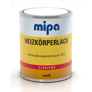 MIPA Heizkörperlack 750 ml RAL 9010 white, resistant to yellowing <120 ° C, 180 ° C