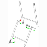 Festool Fußgestell Klappbein rechts für Basis...