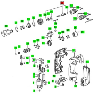 Festool Abtriebswelle CDD 9,6 ES