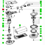 Festool Festol Kohlehalter ( Paar ) für ES 150 /Maschinen nach 2000