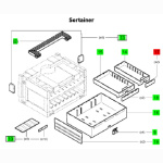 Festool Trennstege quer für SYS 3 SORT, 1B1H 10x