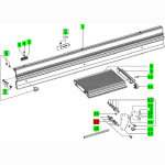 Festool Exzenterrolle für  Schiebetisch TKS 80 / CS...