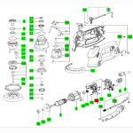 Festool Kohlehalter (Paar) für RO 125 230V