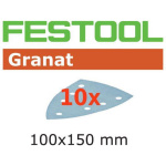 FESTOOL Delta-Schleifblätter Granat STF 100 x 150mm 7-Loch P40, 10Stk. - AUSLAUF -