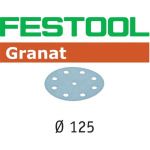 FESTOOL Schleifscheiben Granat STF Ø125mm 8-Loch P60, 10Stk.
