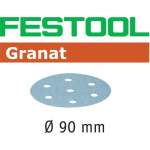 FESTOOL Schleifscheiben Granat STF Ø90mm 6-Loch P100, 100Stk.