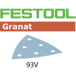 FESTOOL Delta-Schleifblätter Granat STF V93 6-Loch P150, 100Stk.