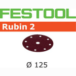 FESTOOL Schleifscheiben Rubin2 STF Ø125mm 8-Loch P120, 50Stk.