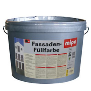 Mipa facade paint fill color white with high opacity, 10 Ltr.