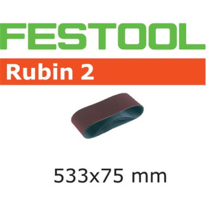 FESTOOL Schleifband Rubin2 75 x 533mm P80, 10Stk.