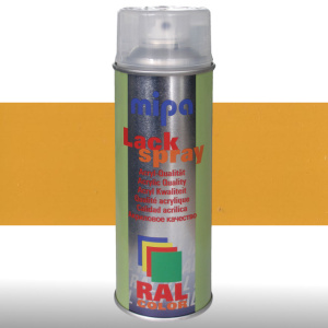 MIPA Acryllack RAL Color Farbspray 400ml RAL1004 - goldgelb