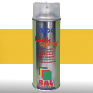 MIPA Acryllack RAL Color Farbspray 400ml RAL1021 - rapsgelb
