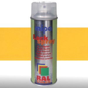 MIPA Acryllack RAL Color Farbspray 400ml RAL1023 - verkehrsgelb