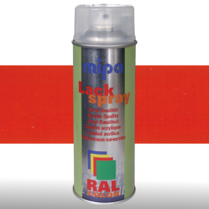 MIPA Acryllack RAL Color Farbspray 400ml RAL3002 - karminrot