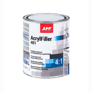 APP 2K HS Acrylfiller 4:1 Füller schwarz Nass-in-Nass, 1Ltr.