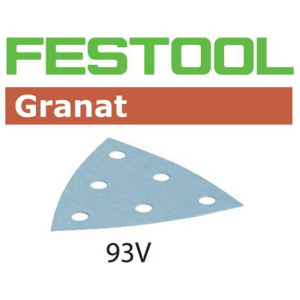 FESTOOL Delta-Schleifblätter Granat STF V93 6-Loch P40-P400, 50/100Stk.