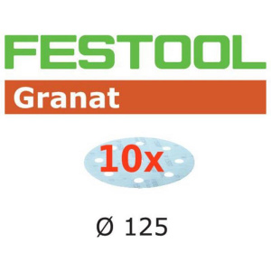 FESTOOL Schleifscheiben Granat STF Ø125mm 8-Loch P40-P320, 10Stk.