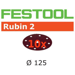 FESTOOL Schleifscheibe Rubin2 STF Ø125mm 8-Loch P40-P220, 10Stk.