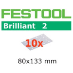 FESTOOL Schleifstreifen Brilliant2 STF 80 x 133mm P40-P180, 10Stk.- AUSLAUF! --> neu Granat