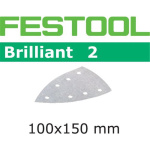 FESTOOL Delta-Schleifblätter Brilliant2 STF 100 x150mm 7-Loch P40-P400, 50/100Stk. - AUSLAUF! --> neu Granat
