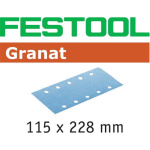 FESTOOL Schleifstreifen Granat STF 115 x 228mm 10-Loch...