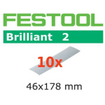 FESTOOL Schleifstreifen Brilliant2 STF 46 x 178mm, P40-P180/Mix, 10Stk.- AUSLAUF! --> neu: 204278