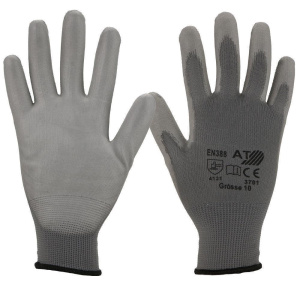 ASATEX Feinstrickhandschuhe 3701 PU-Beschichtung grau Gr.6-11, 1Paar o. VE (2.1.3.1.X)