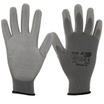 12 Paar ASATEX Feinstrickhandschuhe 3701 mit PU-Beschichtung grau, Gr.8