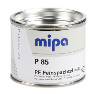 MIPA P85 PE-Feinspachtel styrolreduziert inkl. Härter 1kg - hochweiss