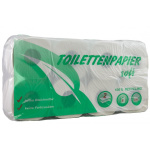 Toilettenpapier soft 2-lagig weiß, 8 Rollen a 250 Blatt